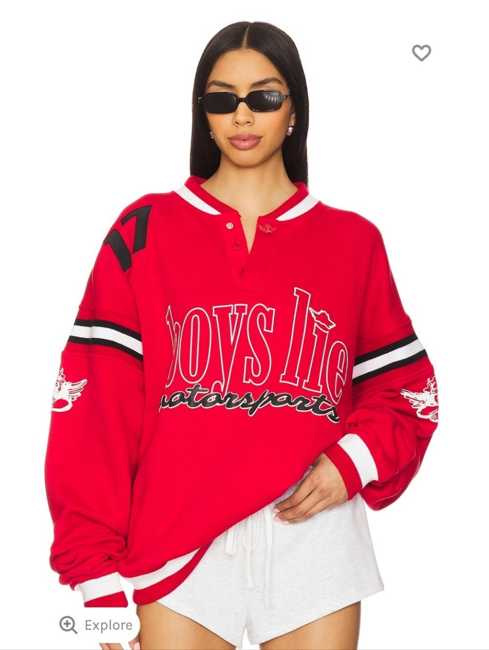 Fire Fueler Moto Jordan Pullover in Red